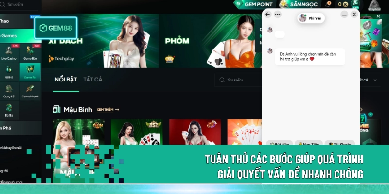 Tuân thủ các bước giúp quá trình giải quyết vấn đề nhanh chóng